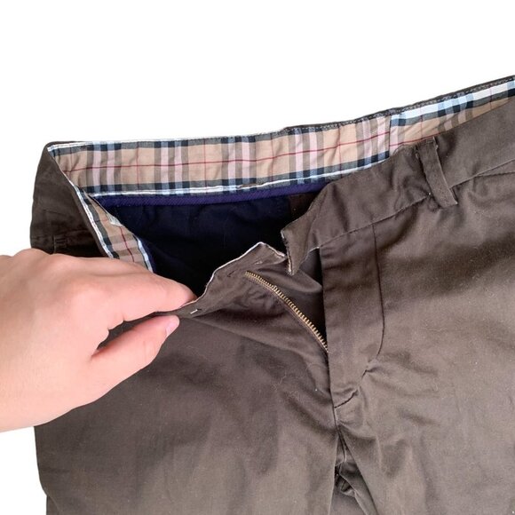 VINTAGE Burberry Brit SuperNova Pants Brown Size 31 - Picture 2 of 8